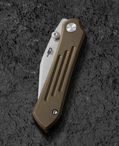 BESTECH ICARUS BT2302F Titanium Handle: 2.65" M390 Blade