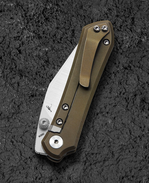 BESTECH ICARUS BT2302F Titanium Handle: 2.65" M390 Blade