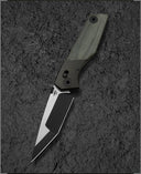 BESTECH CETUS BT2304A Black Bronze Titanium Black Canvas Micarta Inlay: 3.94