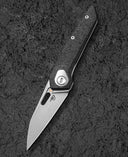 BESTECH VK-VOID BT2305B White Bead Blast+Stonewash Titanium+ Carbon Fiber Handle: 2.85