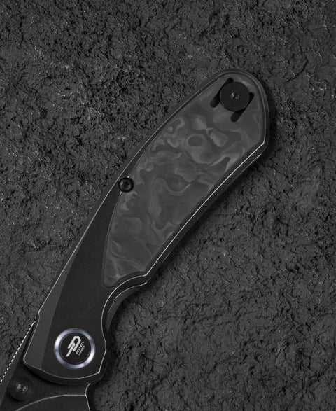 BESTECH LITO BT2307D Titanium+Carbon Fiber Inlay Handle: 2.7" M390 Blade