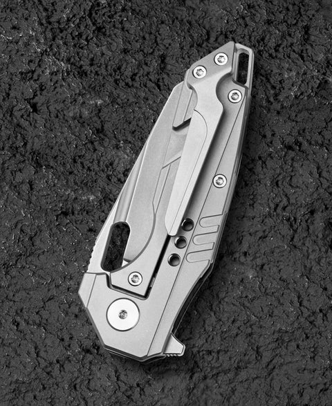 BESTECH NYXIE 3 BT2308C 2.99" S35VN Blade Marble Carbon Fiber Titanium Handle