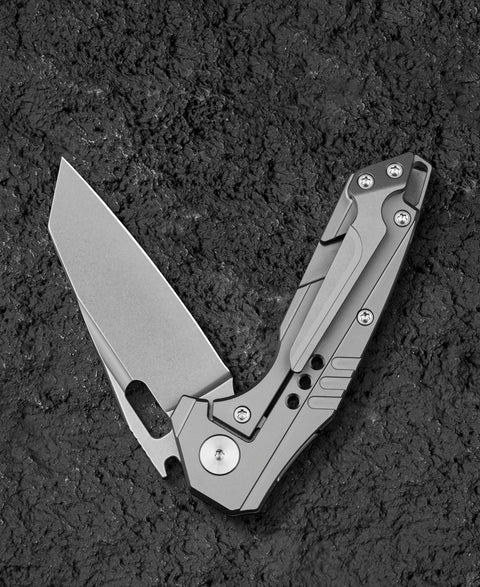 BESTECH NYXIE 3 BT2308C 2.99" S35VN Blade Marble Carbon Fiber Titanium Handle