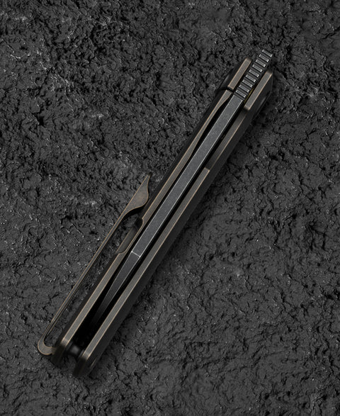 BESTECH BRUV BT2401B 2.95" M390 Blade Titanium Handle