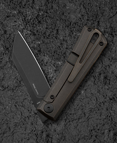 BESTECH BRUV BT2401C 2.95" M390 Blade Titanium+Ultem Handle