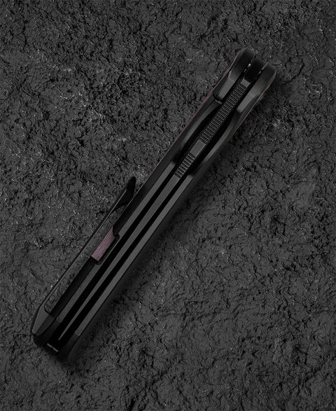 BESTECH SAMBAC BT2402B 3.62" M-cut Blade Titanium Fat Carbon Fiber Inlay Handle
