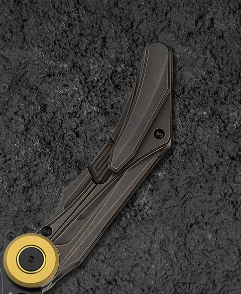 BESTECH SERAPH BT2403E 3.66" M390 Blade Titanium Handle