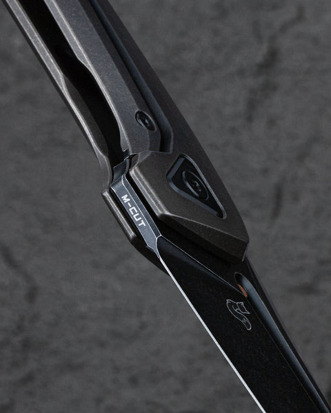 BESTECH VK-NAVI BT2404A Black Bronze Titanium Handle: 3.287" Black Stone Wash M-CUT Blade