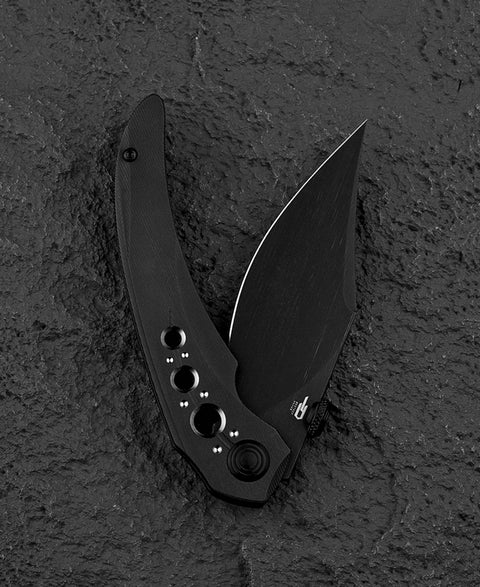 BESTECH RAZON BT2406B 3.87" M-cut Blade Titanium Handle