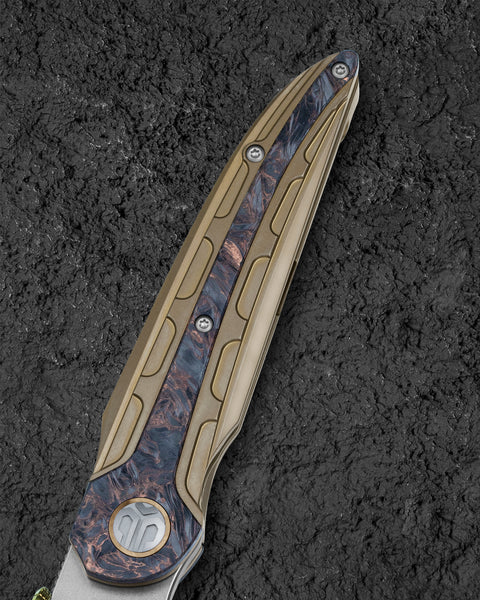 BESTECH PRYDWEN BT2409B 3.68" M-CUT Blade Titanium Handle