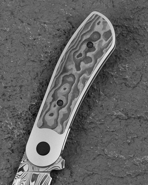 BESTECH Vestige BT2411E 3.47" Damasteel Blade Titanium Handle