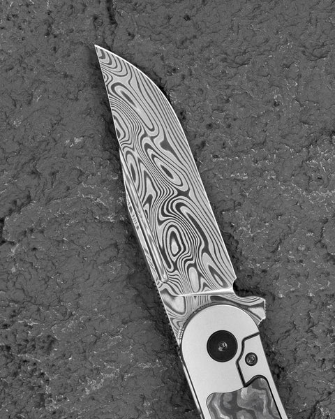 BESTECH Vestige BT2411E 3.47" Damasteel Blade Titanium Handle
