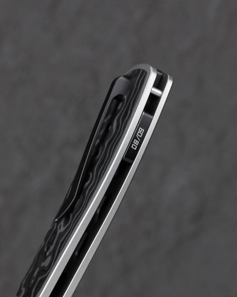 BESTECH Vestige BT2411E 3.47" Damasteel Blade Titanium Handle
