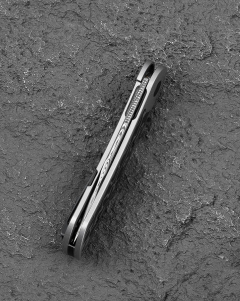 BESTECH Vestige BT2411E 3.47" Damasteel Blade Titanium Handle