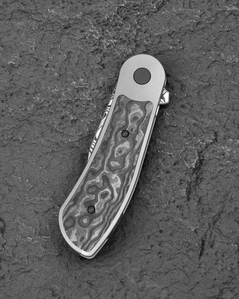 BESTECH Vestige BT2411E 3.47" Damasteel Blade Titanium Handle