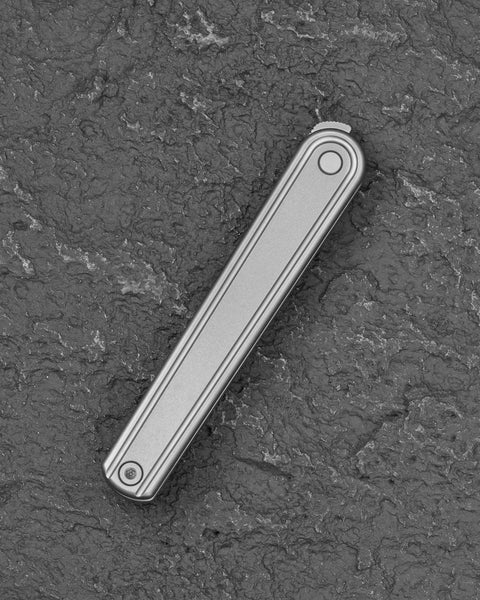 BESTECH INK BT2502A Silver Titanium Handle 3.13'' M-Cut Blade
