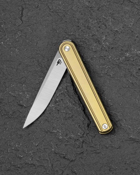 BESTECH INK BT2502B Bronze Titanium Handle 3.13'' M-Cut Blade