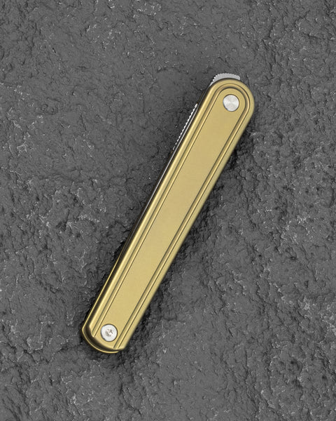 BESTECH INK BT2502B Bronze Titanium Handle 3.13'' M-Cut Blade