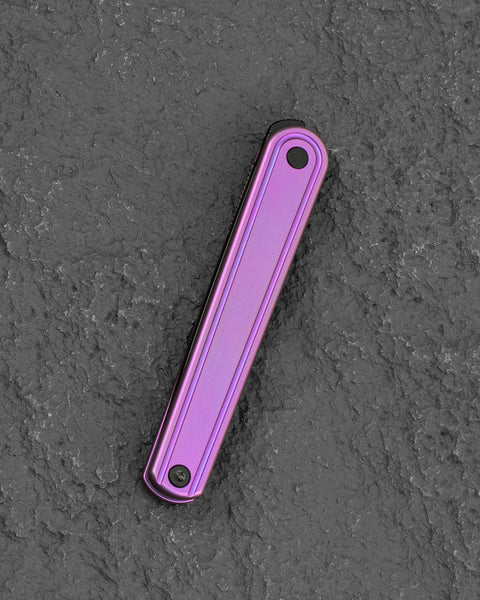 BESTECH INK BT2502C Purple Titanium Handle 3.13'' M-Cut Blade