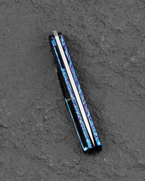 BESTECH INK BT2502E Anodizing Titanium Handle 3.13'' M-Cut Blade