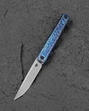 BESTECH INK BT2502E Anodizing Titanium Handle 3.13'' M-Cut Blade