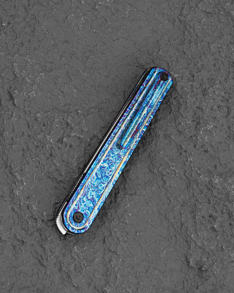 BESTECH INK BT2502E Anodizing Titanium Handle 3.13'' M-Cut Blade