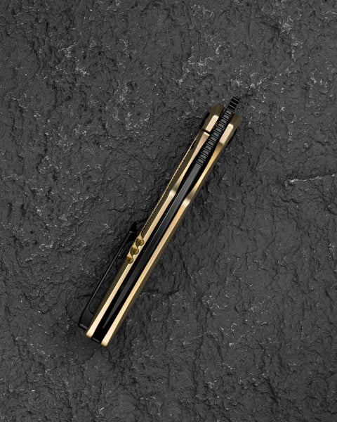 BESTECH MINI TAIPAN BT2603B Titanium Handle: 3.25'' Hollow Grinds MC Blade