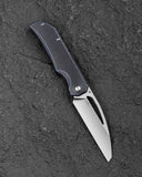 BESTECH MINI TAIPAN BT2603D-L Titanium Handle: 3.25'' Hollow Grinds MC Blade (Left-Hand Version)