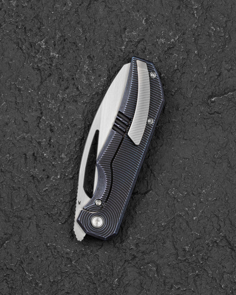 BESTECH MINI TAIPAN BT2603D Titanium Handle: 3.25'' Hollow Grinds MC Blade