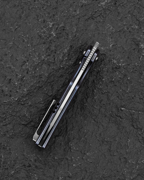 BESTECH MINI TAIPAN BT2603D Titanium Handle: 3.25'' Hollow Grinds MC Blade