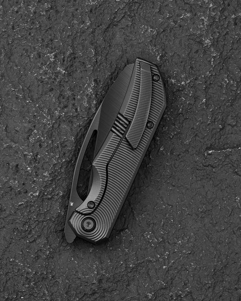 BESTECH MINI TAIPAN BT2603E Titanium Handle: 3.25'' Hollow Grinds MC Blade