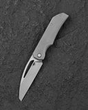 BESTECH MINI TAIPAN BT2603F Titanium Handle: 3.25'' Hollow Grinds MC Blade