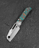 BESTECH NYRRDREKI BT2607C Titanium with Shipwreck Camo Carbon Inlays Handle: 3.08