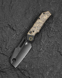 BESTECH NYRRDREKI BT2607D Titanium with Dark Matter Gold Fatcarbon Inlays Handle: 3.08