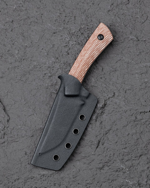 BESTECH STEP BFK06D 3.193'' D2 Blade Brown Micarta Handle with Kydex Sheath