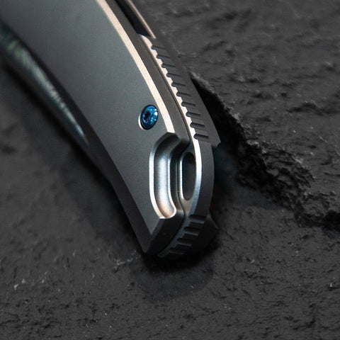 BESTECH SUPERNOVA BT2111D Titanium+Zirconium Timascus Bolster Handle: 3.07" M390 Blade