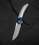 BESTECH SUPERNOVA BT2111D Titanium+Zirconium Timascus Bolster Handle: 3.07