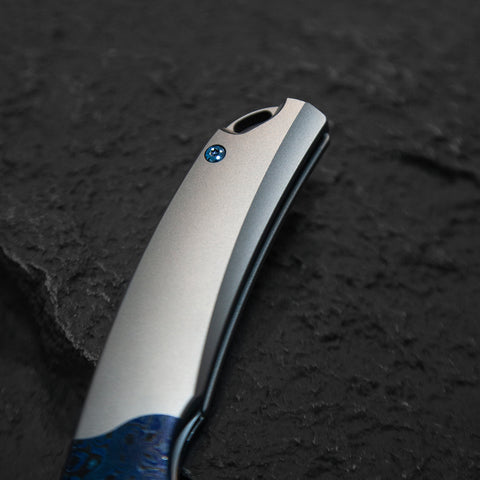 BESTECH SUPERNOVA BT2111D Titanium+Zirconium Timascus Bolster Handle: 3.07" M390 Blade
