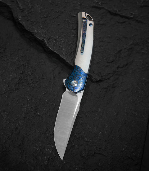 BESTECH SUPERNOVA BT2111D Titanium+Zirconium Timascus Bolster Handle: 3.07" M390 Blade