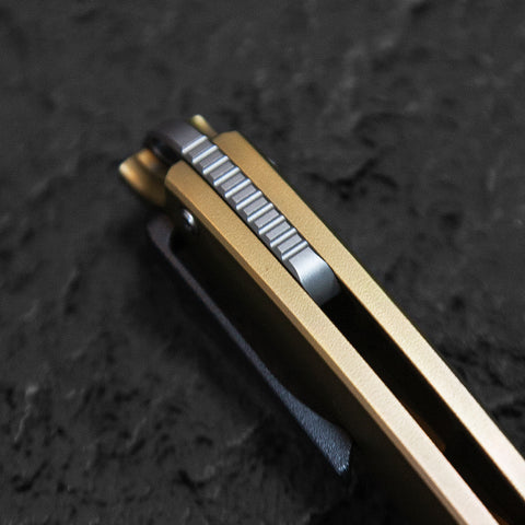 BESTECH SUPERNOVA BT2111B Titanium+Zirconium Bolster Handle: 3.07" M390 Blade