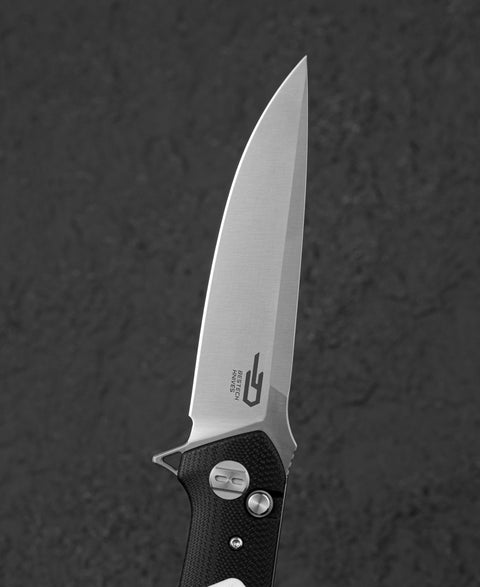 BESTECH SWORDFISH BG62B Black and White G10 Handle 3.94" 14C28N Blade
