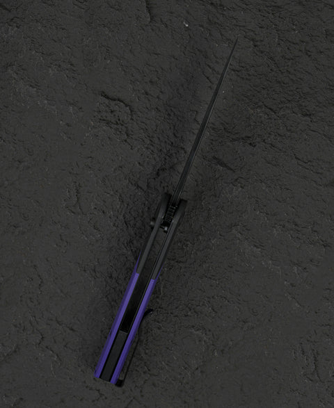 BESTECH SWORDFISH BG62C Black and Purple G10 Handle 3.94" 14C28N Blade