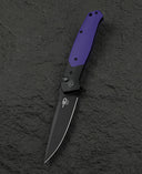 BESTECH SWORDFISH BG62C Black and Purple G10 Handle 3.94